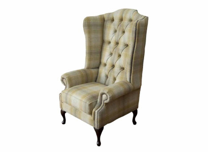 Sessel Couch Polster Sitz Designer Textil 1 Sitzer Polster Chesterfield
